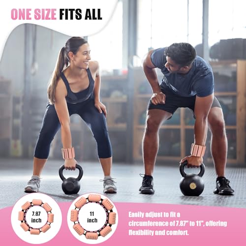 Pilates Wrist & Ankle Weights for Women, Wearable Strong Arm & Leg Weights Set of 2(1Lbs Each), Adjustable Ankle Weights for Walking, Yoga, Dance, Barre,Gym
