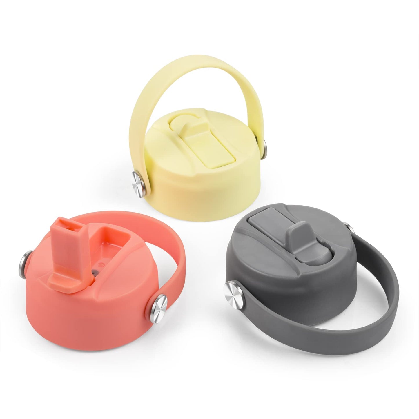 Straw Lid for Hydro Flask Wide Mouth, Lids with Straw for Hydroflask 12 16 18 20 32 40 oz Wide Mouth, Replacement Straw Cap for Hydroflask, Top Sport Bottle Lids Accessories, Hibiscus