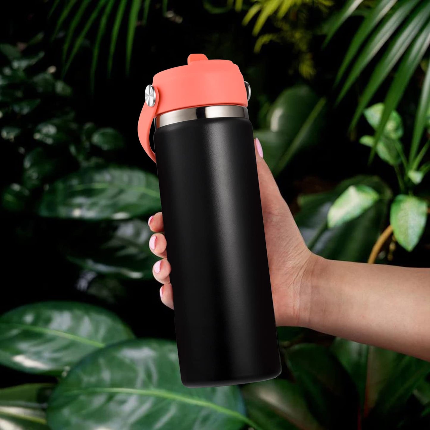 Straw Lid for Hydro Flask Wide Mouth, Lids with Straw for Hydroflask 12 16 18 20 32 40 oz Wide Mouth, Replacement Straw Cap for Hydroflask, Top Sport Bottle Lids Accessories, Hibiscus