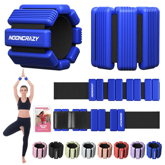 Pilates Wrist & Ankle Weights for Women, Wearable Strong Arm & Leg Weights Set of 2(1Lbs Each), Adjustable Ankle Weights for Walking, Yoga, Dance, Barre,Gym