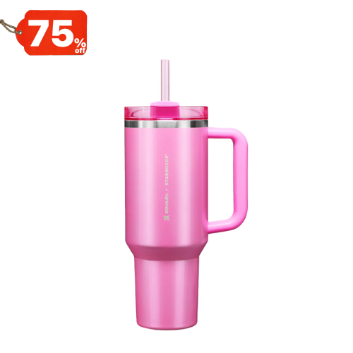 Stanley x Starbucks Pink 40oz Quencher Tumbler