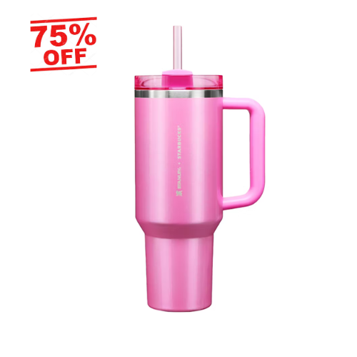 Stanley x Starbucks Quencher 40oz Tumbler in Winter Pink